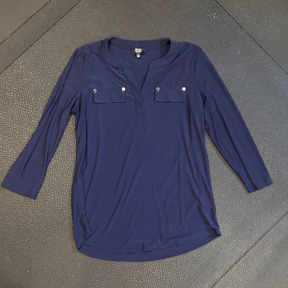 Jones New York Deep Blue Blouse